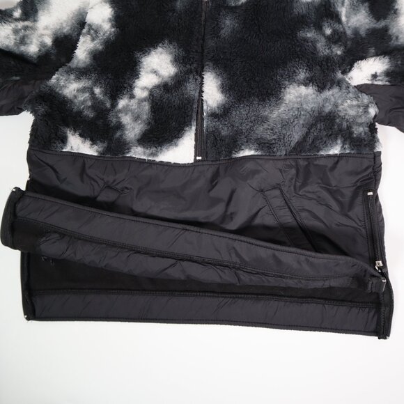 Outdoor Collection by 26 International Sherpa Jacket Side Zip Black and White LG - Picture 5 of 9